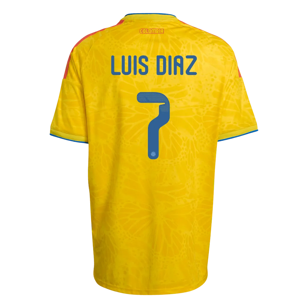 LUIS DíAZ #7 Colombia Local Soccer Jersey Copa Mundial 2026 - Imagen 3