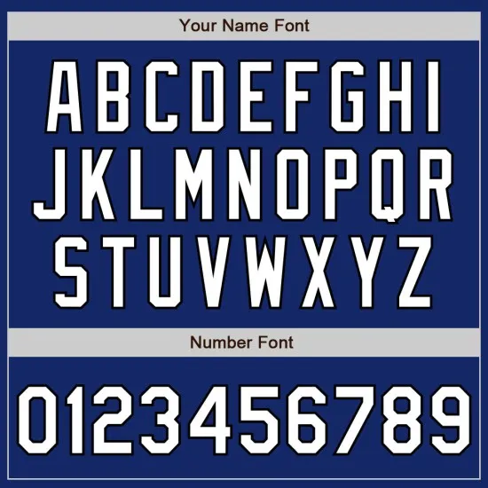 Camiseta de béisbol auténtica personalizada en blanco y negro, color azul marino - Imagen 2