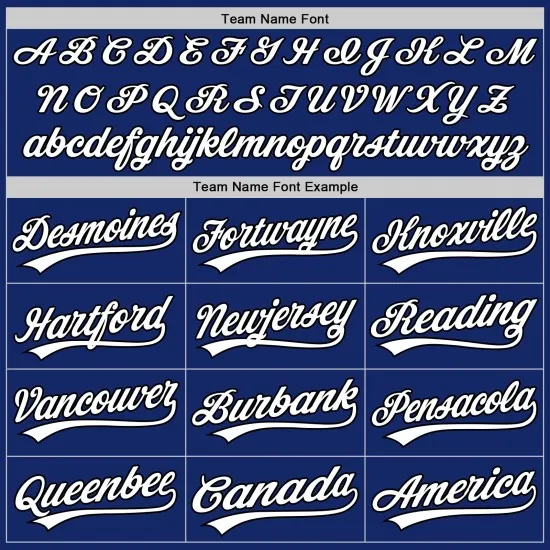 Camiseta de béisbol auténtica personalizada en blanco y negro, color azul marino - Imagen 3