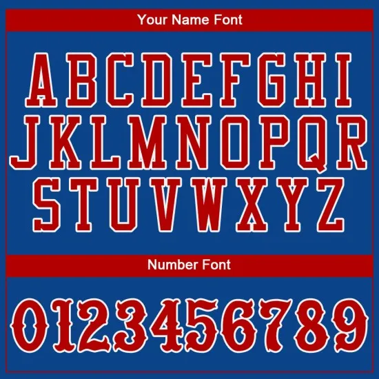 Camiseta de béisbol personalizada Royal Red-White auténtica - Imagen 4