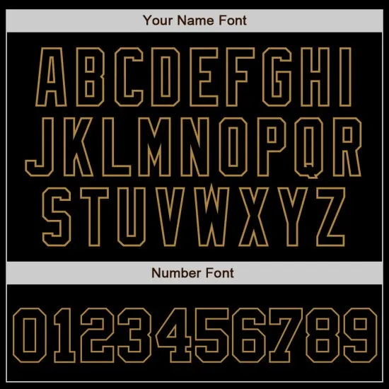 Camiseta de béisbol auténtica personalizada negra dorada negra antigua - Imagen 3