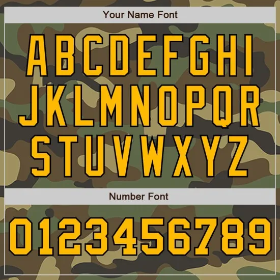 Camiseta de béisbol camuflada auténtica Salute Gold, personalizada, color crema y negro, a rayas, servicio de moda dividido. - Imagen 2