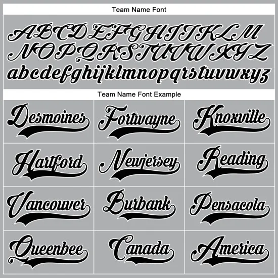 Camiseta de béisbol personalizada en blanco y negro, gris y auténtica - Imagen 3