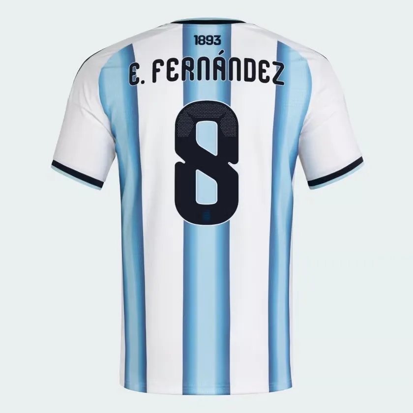 Camiseta Oficial Local Argentina 2026 Hombre E. FERNÁNDEZ #8