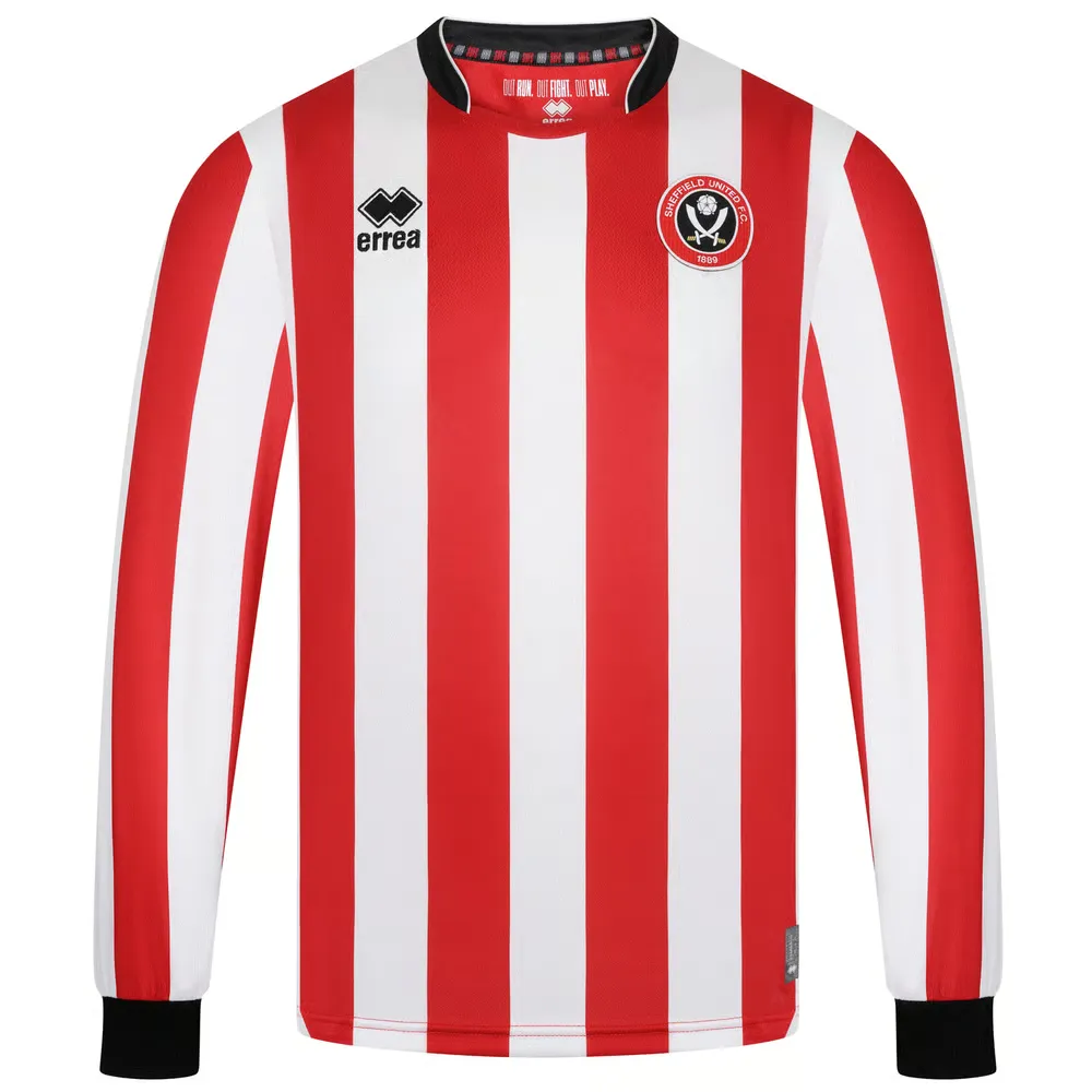 Camiseta de manga larga local 2025/26 del Sheffield United para niño