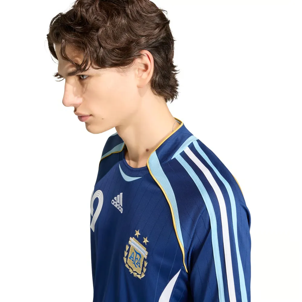 Camiseta Retro Visitante Argentina 2006 para Mujer Messi #19 - Imagen 3