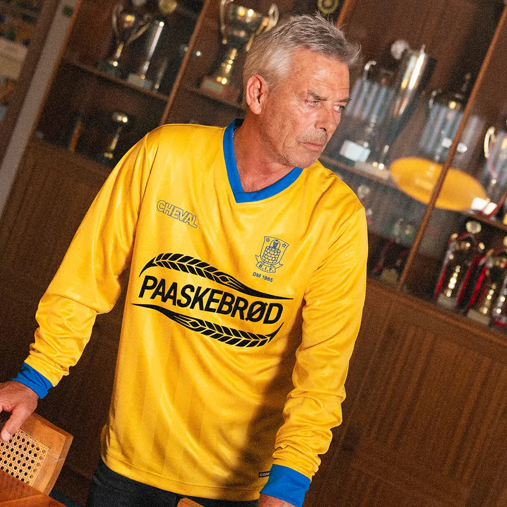 Camiseta Retro de Manga Larga Brøndby IF x COPA DM 1985 para Mujer