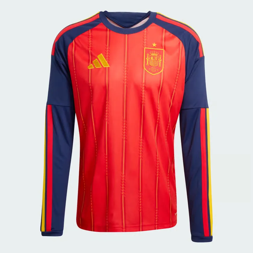 Camiseta de manga larga local de la Copa del Mundo 2026 de España para hombre