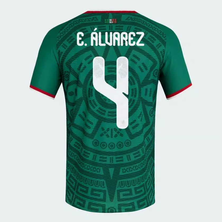 Camiseta Oficial Local México 2026 Mujer E. ÁLVAREZ #4