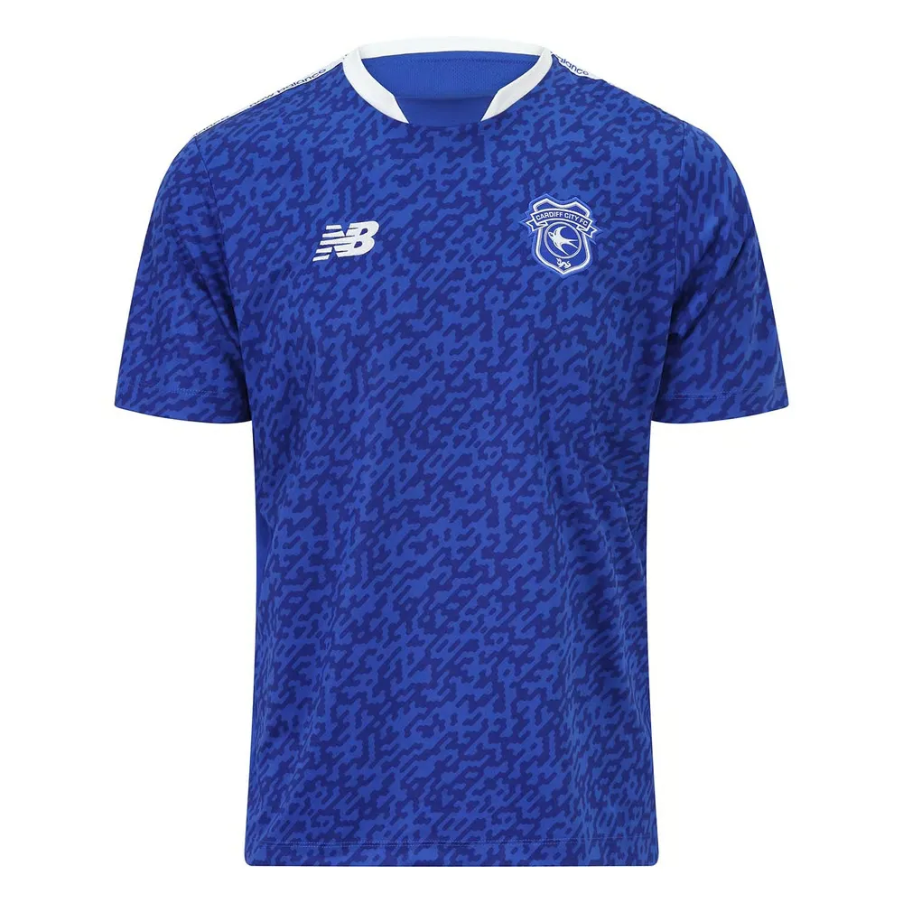 Camiseta de calentamiento local Cardiff City 2025/26 mujer