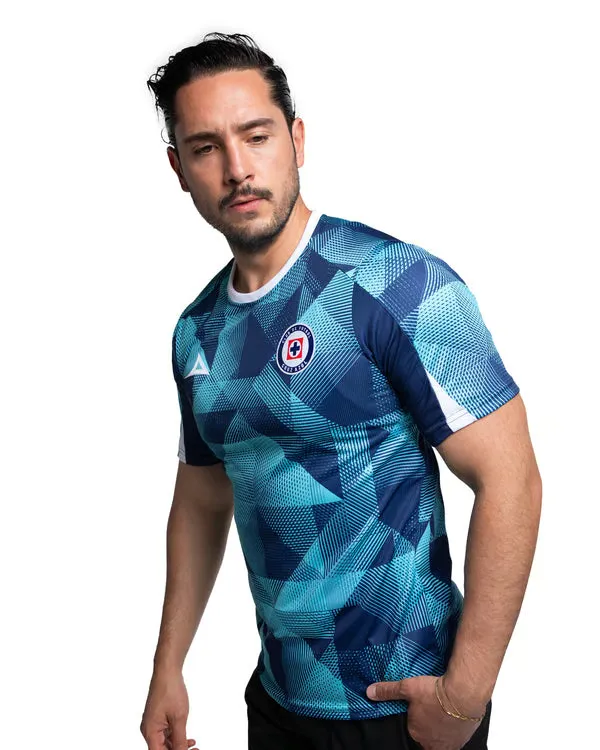 Camiseta Niño Cruz Azul Tercera Calentamiento 2025/26 – Turquesa/Marino