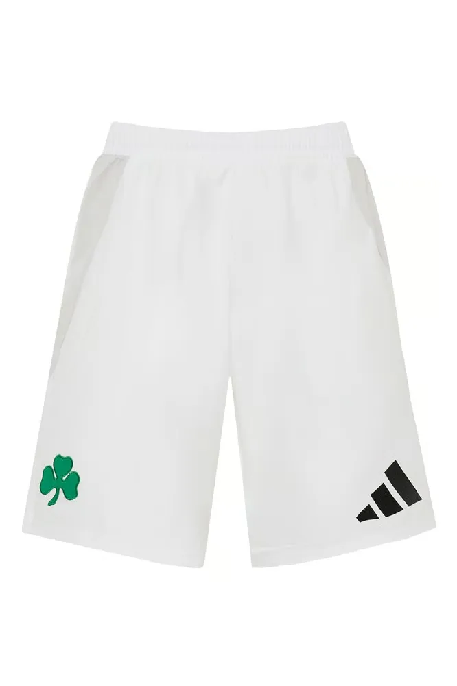 Pantalones cortos de partidos amistosos tercera infantiles Panathinaikos FC 2024/25 - Blancos