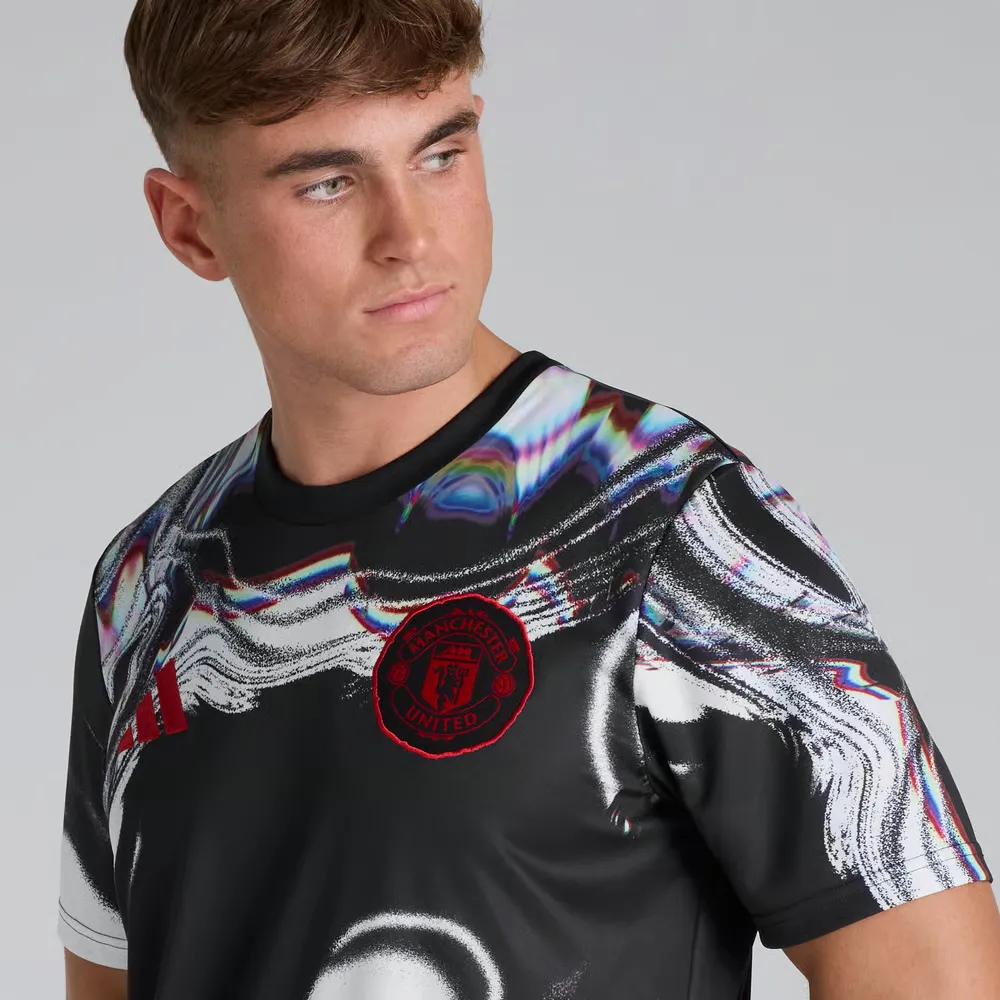 Mujer Manchester United 2025/26 Tercera Camiseta Pre Match - Negra - Imagen 3