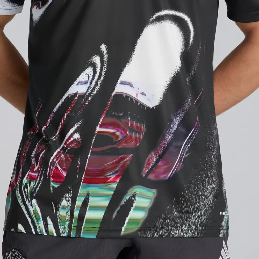 Mujer Manchester United 2025/26 Tercera Camiseta Pre Match - Negra - Imagen 4