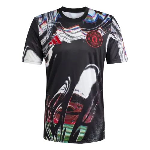 Hombre Manchester United 2025/26 Tercera Camiseta Pre Match - Negra