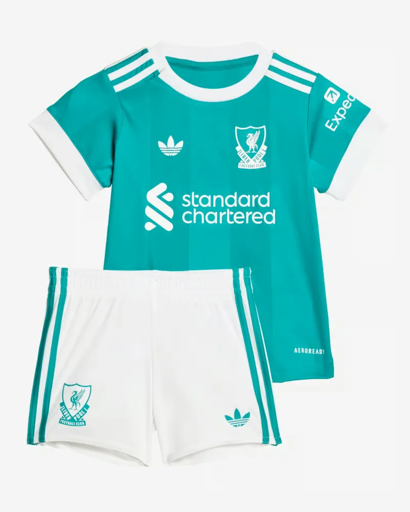 Kit Tercero Liverpool 2025/26 Niño